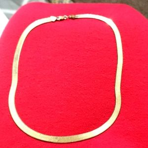 Henningbone 925 gold filled Italy chain